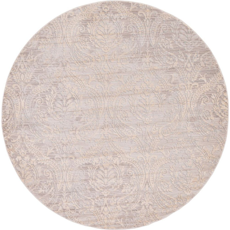 Ikat Indoor Rug, Round 6'