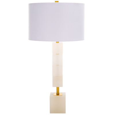 Lampe de table 30 po blanche / dorée