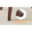 27.5-Inch Modern Round Glass Coffee Table with Artistic Walnut Claw Legs and Tempered Glass Top