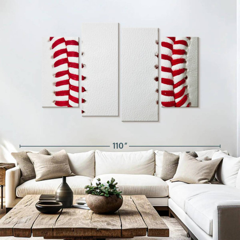 Sireci Baseball Stitching, 54" H x 84" W