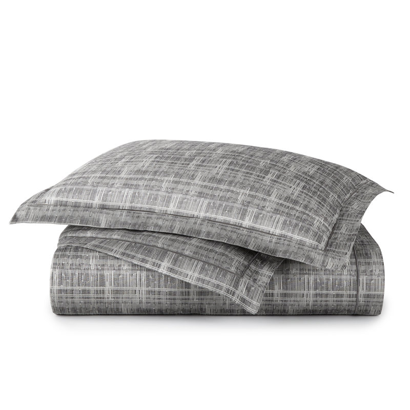 Biagio Jacquard Duvet Cover, King Duvet Cover, Azure