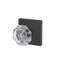 Alexandria Non-Turning Glass Knob with Collins Trim-27776868