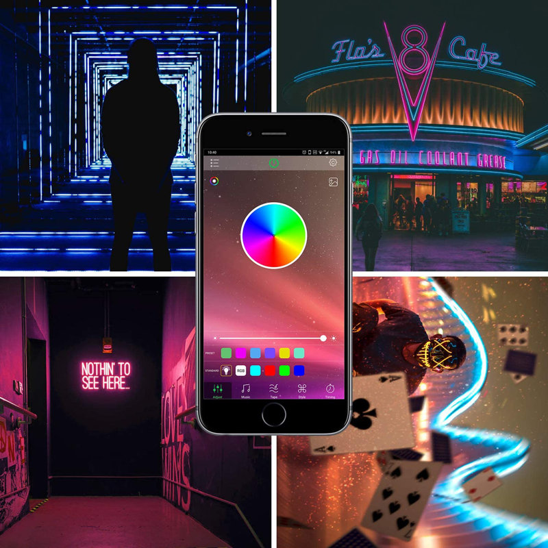 49.2FT Smart Wi-Fi Strip Light with APP Remote Control Cuttable