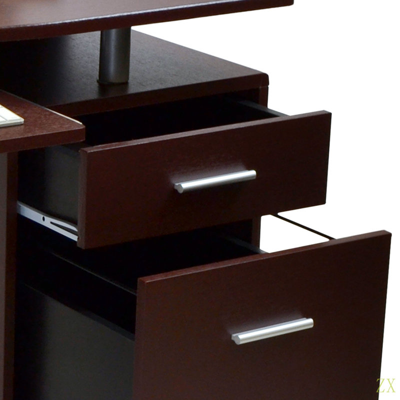 Bureau d'ordinateur élégant avec rangement