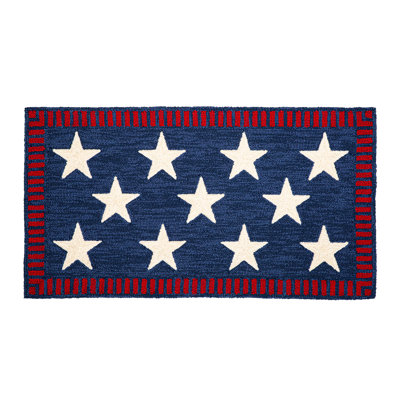 Tapis décoratif en polypropylène crocheté intérieur / extérieur 24 po x 42 po