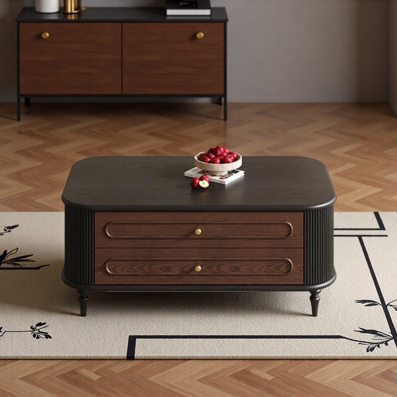 Table basse de style rétro français, H 20,5 po x L 47,2 po x l 27,6 po