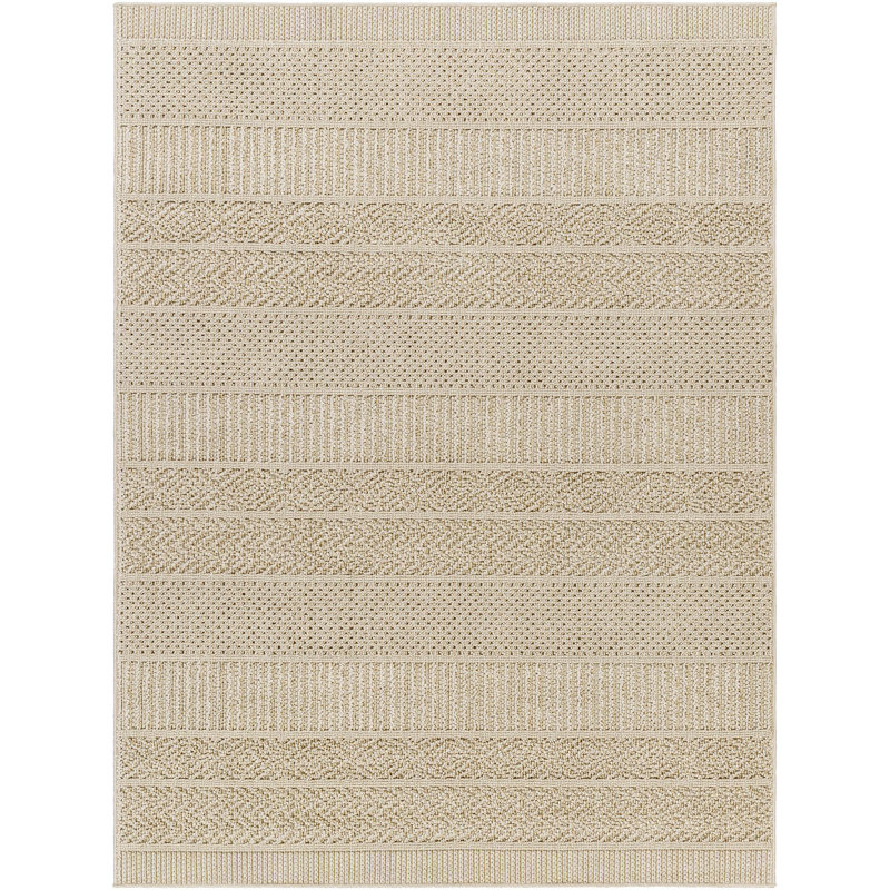 Tayari Striped Indoor / Outdoor Rug, Rectangle 5'3" x 7'