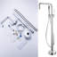 Robinet de baignoire à fixation au sol avec douche à main-93562051