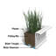 Jardinière pour fenêtre en résine avec réservoir d'eau Anand-1441223047-1441232497