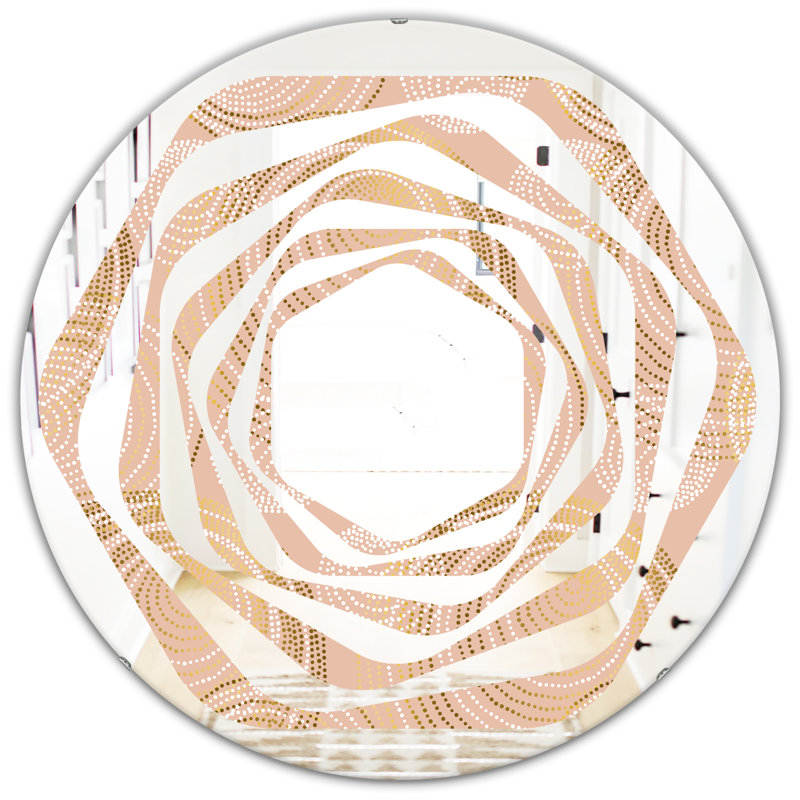 Miroir mural Whirl, H 24 po x l 24 po