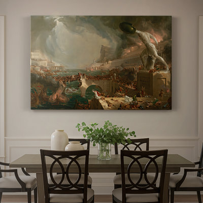 The Course of Empire: Destruction-Thomas Cole-Gallery Wrapped Canvas-1836