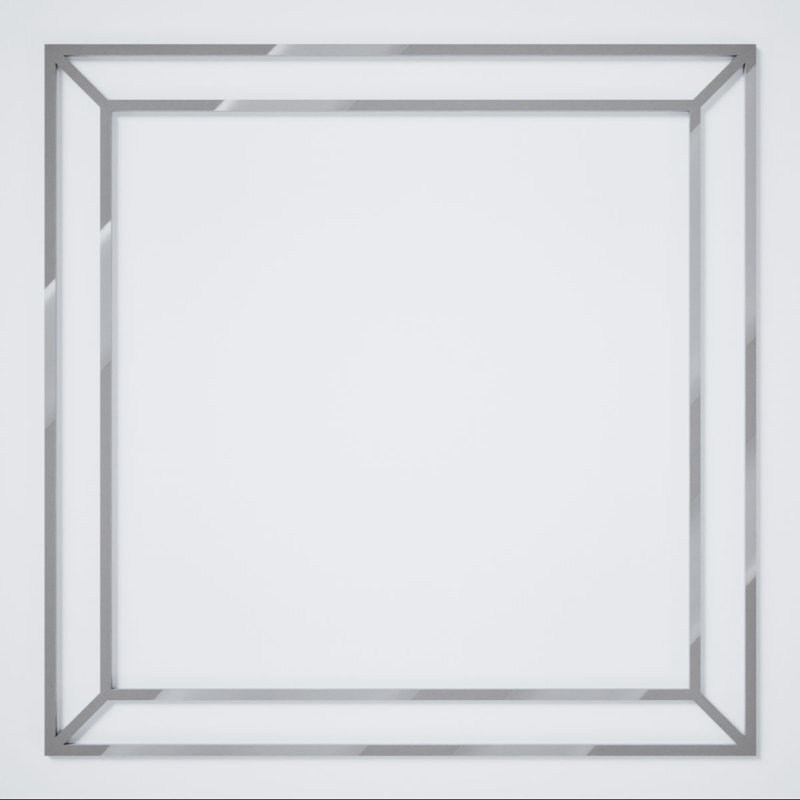 Panneaux muraux décoratifs en acrylique Fairplay, grand, l 23 3/8 po x H 23 3/8 po x T 1/8 po, gris, Gris