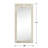 Rectangle Wood Full Length Mirror Wall Mirror with Inner Arch Carved Frame-458071102