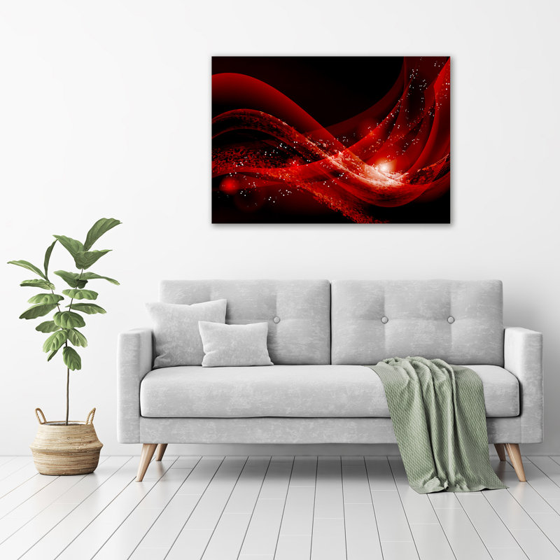 Glass Print Wall Art 100X70cm Image Printed On Glass Decorative Wall Picture Behind Toughened / Tempered Safety Real Glass For Kitchen & Living Room Theme:Abstract Background
