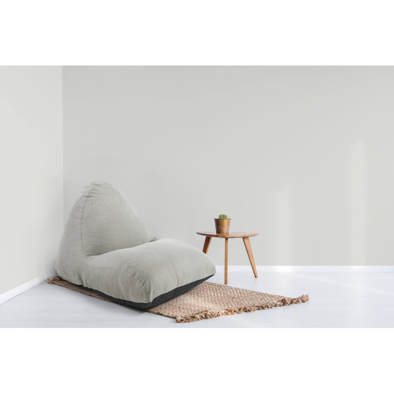 Fauteuil à billes et chaise longue Jumbo, Polyester beige