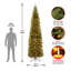 The Holiday Aisle® Kingswood Fir Pencil Tree with Clear Lights-803669191
