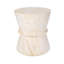 Table d'appoint d'extérieur en forme de sablier, table d'appoint contemporaine en béton avec texture de pierre simulée, table de bout d'extérieur pour le salon, le jardin.-53164047