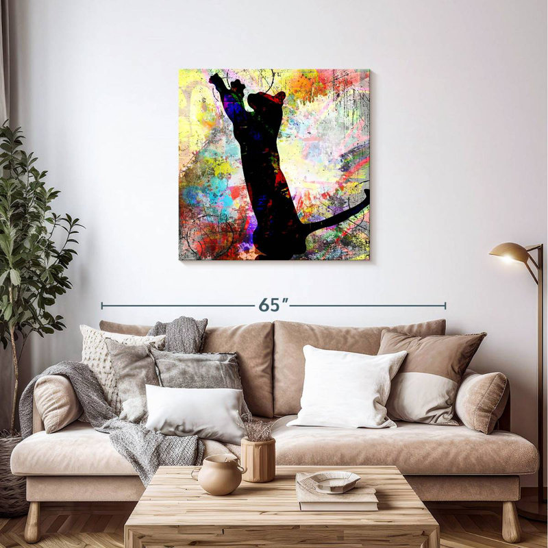 Brampt Playful Kitty I, 36" H x 36" W