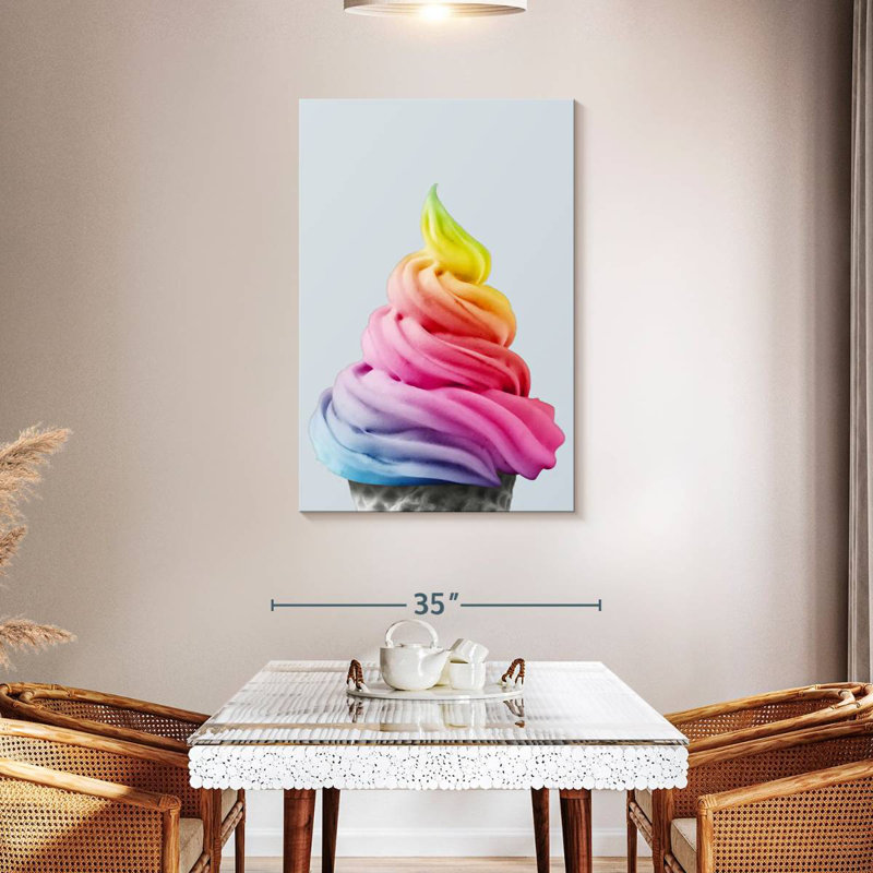 Yarlin Rainbow Ice Cream, H 45 po x l 30 po