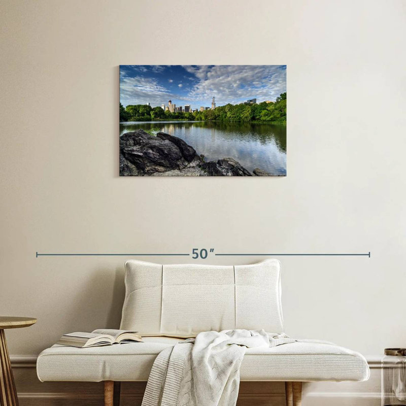 Vanna Lake in Central Park, 20" H x 30" W