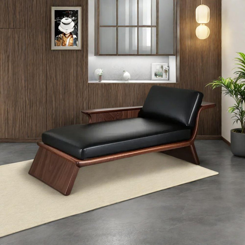 Ash wood solid furniture comfort chair, Right Hand Facing