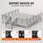 VEVOR Steel Cable Railing Post with Pre-Drilled Horizontal Holes for Deck-97880791