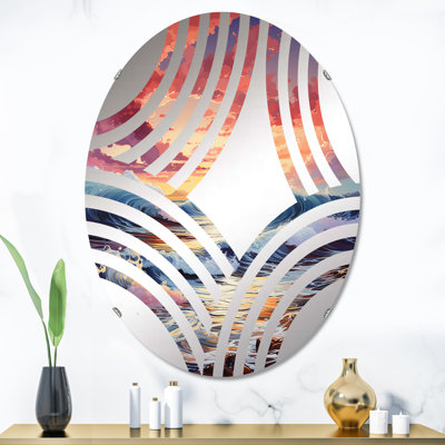 Miroir mural oval