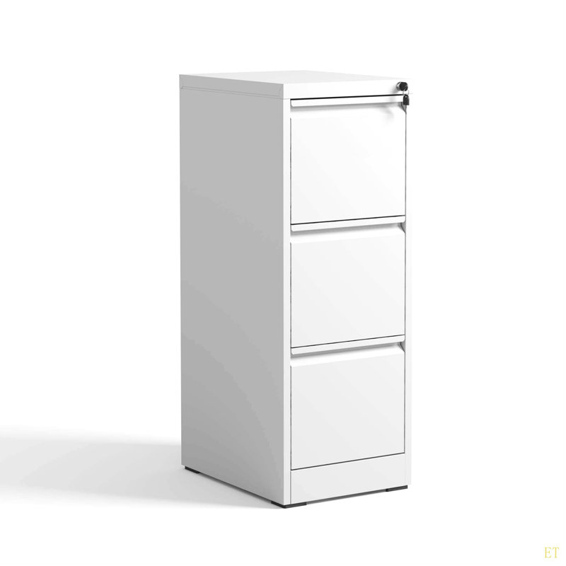 3 Drawer Metal Vertical File Cabinet With Lock Office Home Steel Vertical File Cabinet For A4 Legal/Letter Size3