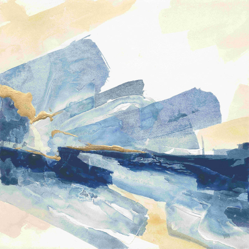 Indigo doré II, H 20 po x l 20 po