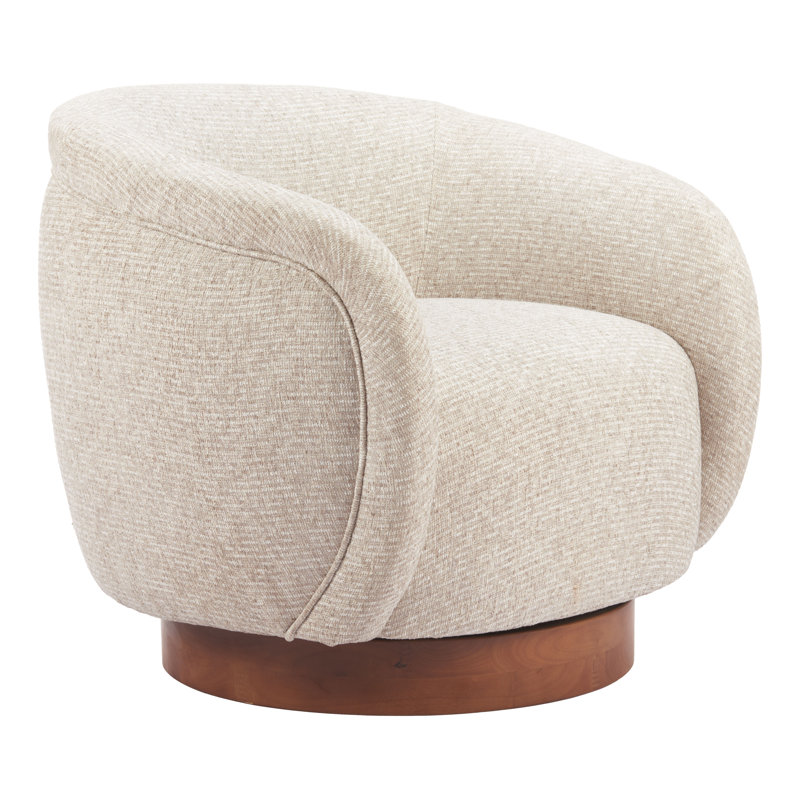 Chaise pivotante beige