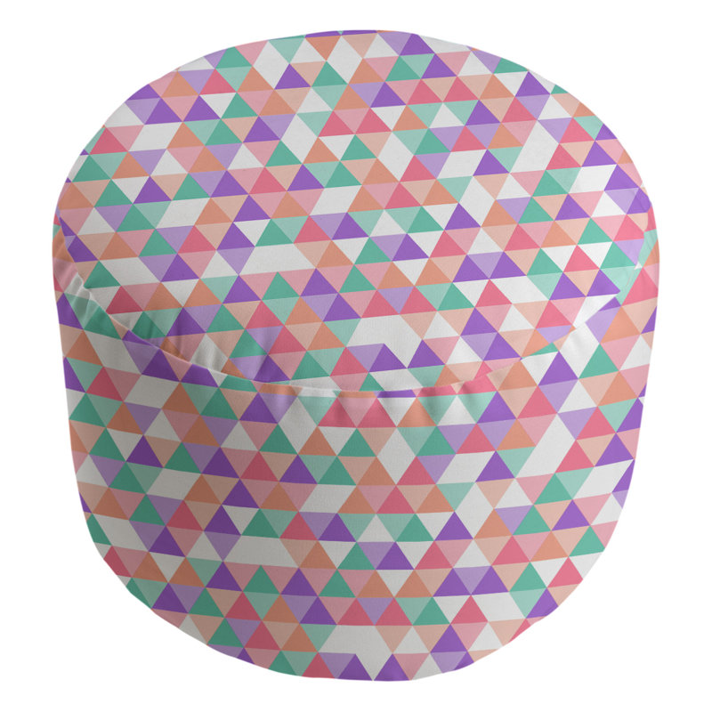 Repose-pieds Avicia, Mauve / olive / beige