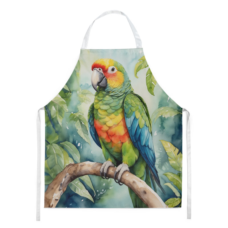 Apron, Green Amazon Parrot