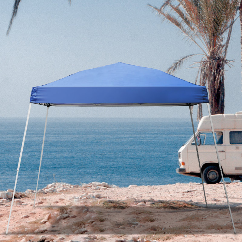 120'' W x 120'' D Metal Pop-Up Canopy, Blue