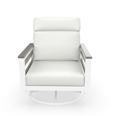 Townsend Metal Outdoor Rocking Chair With Sunbrella Cushion by Birch Lane