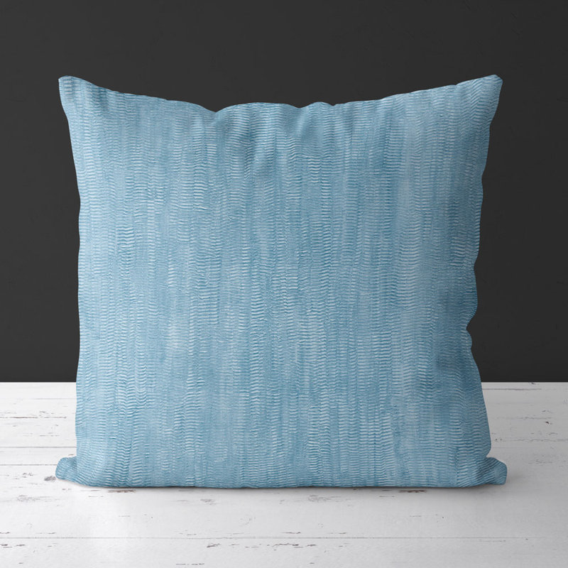 Housse de coussin carré et insert, Azur transparent