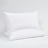 Soft Microfiber Bed Pillow Fluffy Down Alternative Fiber Filled Medium Pillow for Sleeping