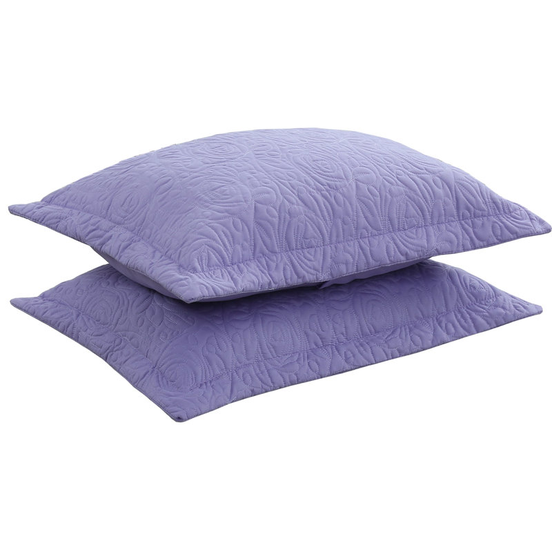 P-solid Shams Polyester Bedding, King, Lavender