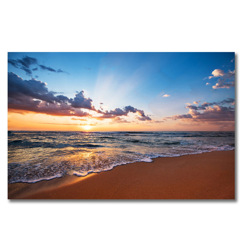Beach Sunrise " Beach Sunrise ", 16" H x 20" W x 1.5" D, Aluminum