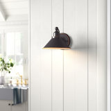 Luminaire de grange bronze cendré / cuivre à 1 lumière à intensité variable de style Mission Tillar