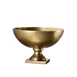 Decorative Crafts Inc. Crystal Bowl and Brass Stand