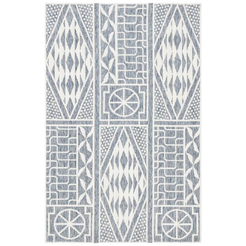 Castillo Hand Loomed Performance Ikat Rug, Rectangle 3' x 5'