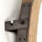 Pendre Suede Flat Wall Mirror-15894370