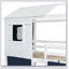 Bunk Wood House Bed With Tent-1497045875-1497045873