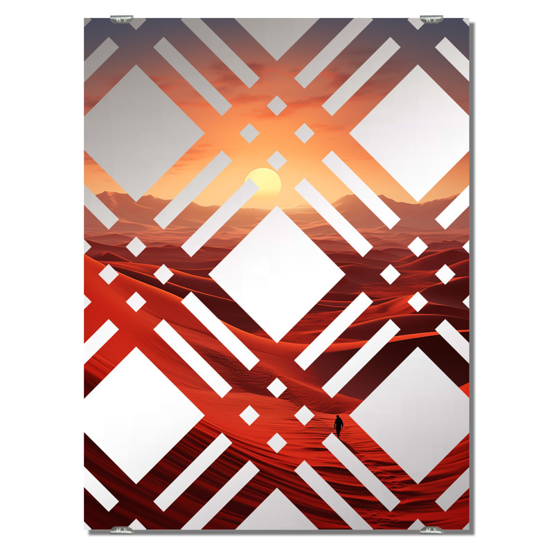 Evyonne - Miroir du désert mural MIR140846, 32 po x 24 po
