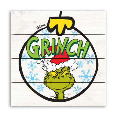 The Grinch Ornament Pallet Wood Wall Art