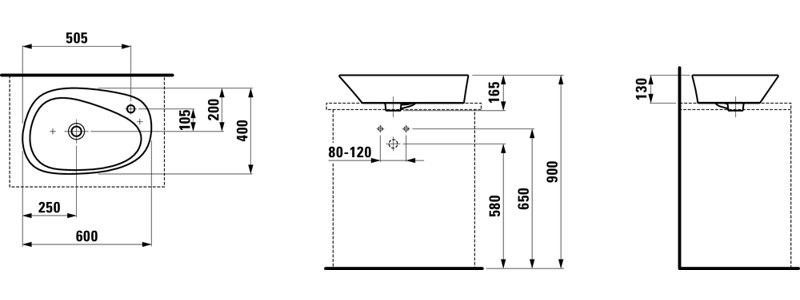 Palomba 23.62'' L Bathroom Sink