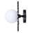 Payton 3 Light Vanity Matte Black With Opal Glass Shades-949779783