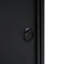 Porte-réservoir d'extérieur en métal noir mat, table d'appoint au look moderne et minimaliste, utilitaire multifonctionnel, fer thermolaqué, largeur de 15,55 po, profondeur, hauteur de 21,74 po, conception, utilisation, structure en fer
