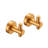 2 Pieces J-Hook Round Base Wall-Mount Robe/Towel Hook In Brushed Gold-119559646