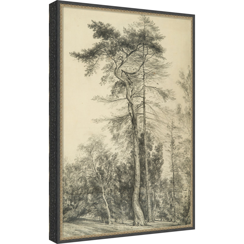 «Fir Trees c1833» par John Constable, art mural sur toile, 41 x 28